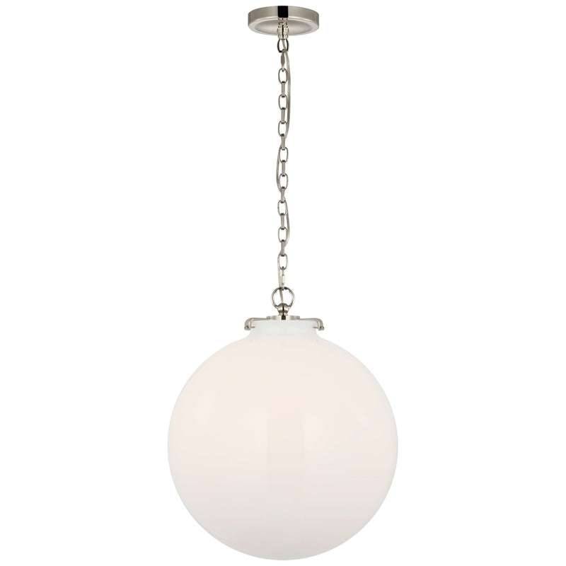 Visual Comfort Signature TOB 5227PN/G4-WG LED Pendant, Polished Nickel