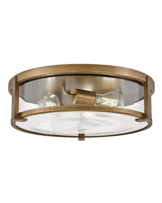 Hinkley 3243BR-CL LED Flush Mount, Brushed Bronze