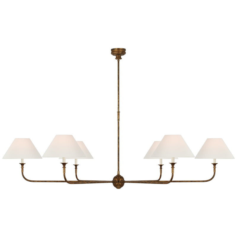 Visual Comfort Signature TOB 5454AG-L LED Chandelier, Antique Gild
