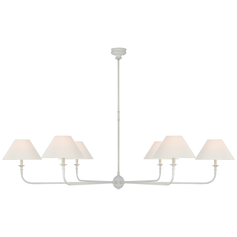 Visual Comfort Signature TOB 5454PW-L LED Chandelier, Plaster White