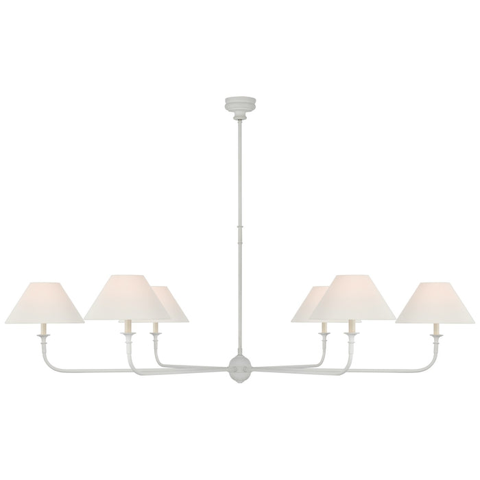 Visual Comfort Signature TOB 5454PW-L LED Chandelier, Plaster White