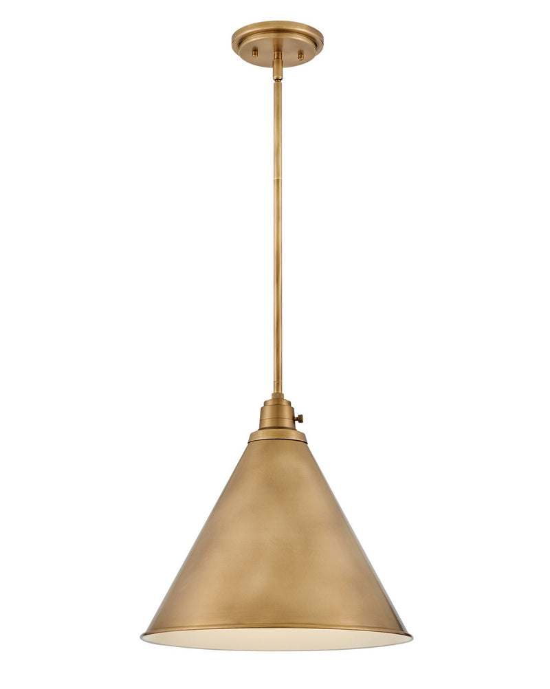 Hinkley 3694HB LED Pendant, Heritage Brass