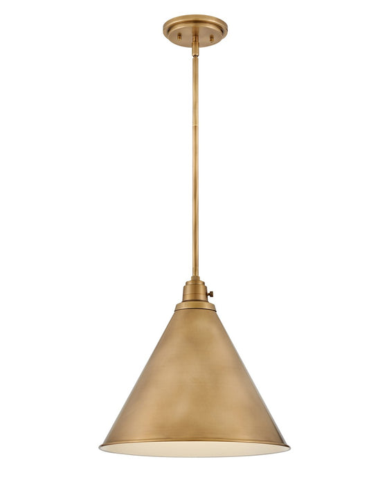 Hinkley 3694HB LED Pendant, Heritage Brass