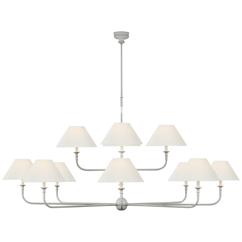 Visual Comfort Signature TOB 5458PW-L LED Chandelier, Plaster White