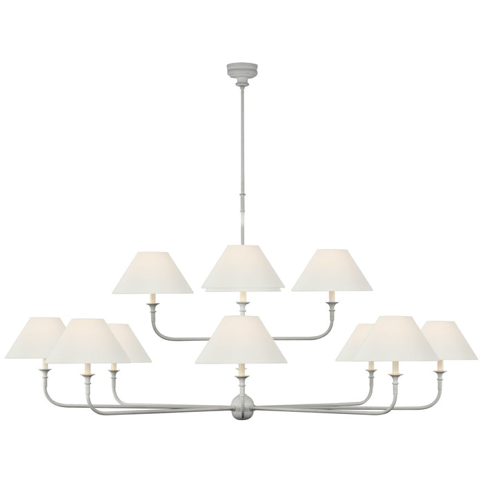 Visual Comfort Signature TOB 5458PW-L LED Chandelier, Plaster White