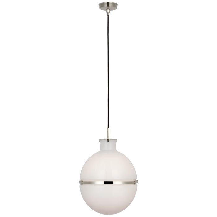 Visual Comfort Signature TOB 5486PN-WG LED Pendant, Polished Nickel