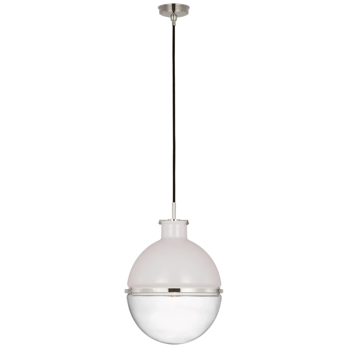 Visual Comfort Signature TOB 5486PN-WG/CG LED Pendant, Polished Nickel