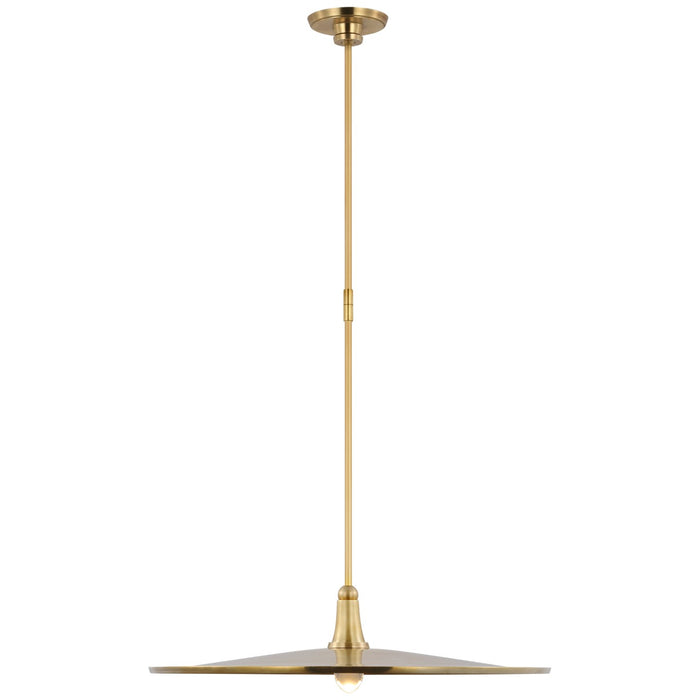 Visual Comfort Signature TOB 5492HAB LED Pendant, Hand-Rubbed Antique Brass