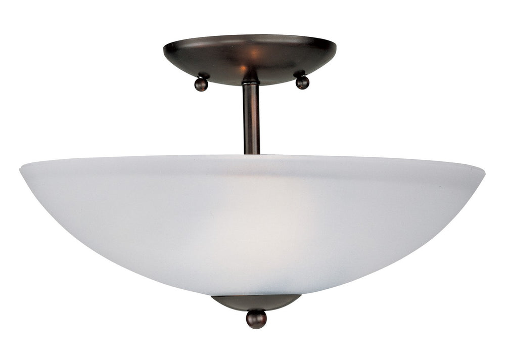 Maxim 10042FTBK Two Light Semi-Flush Mount, Black