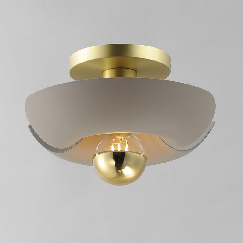 Maxim 11390SGSBR LED Flush Mount, Silver Gold / Satin Brass