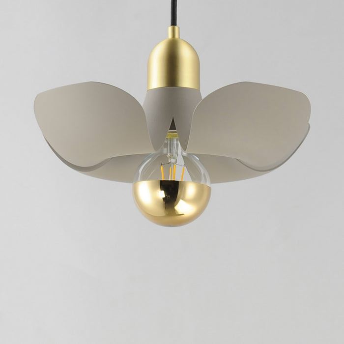 Maxim 11391SGSBR LED Pendant, Silver Gold / Satin Brass