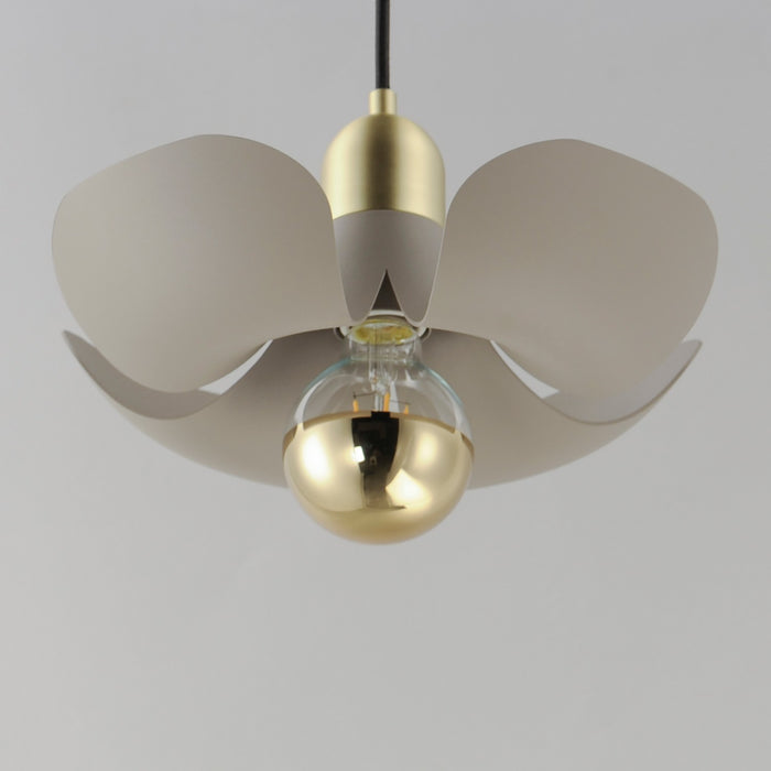Maxim 11391SGSBR LED Pendant, Silver Gold / Satin Brass
