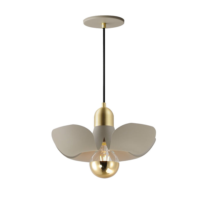 Maxim 11391SGSBR LED Pendant, Silver Gold / Satin Brass