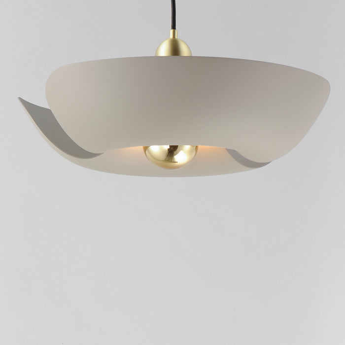 Maxim 11392SGSBR LED Pendant, Silver Gold / Satin Brass
