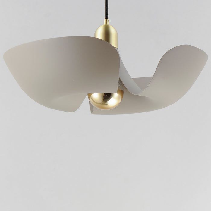 Maxim 11392SGSBR LED Pendant, Silver Gold / Satin Brass