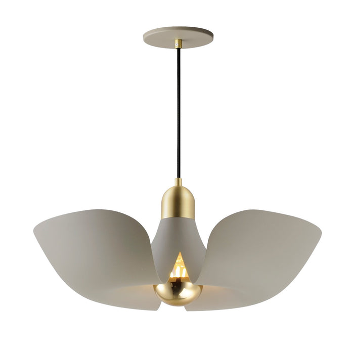 Maxim 11392SGSBR LED Pendant, Silver Gold / Satin Brass