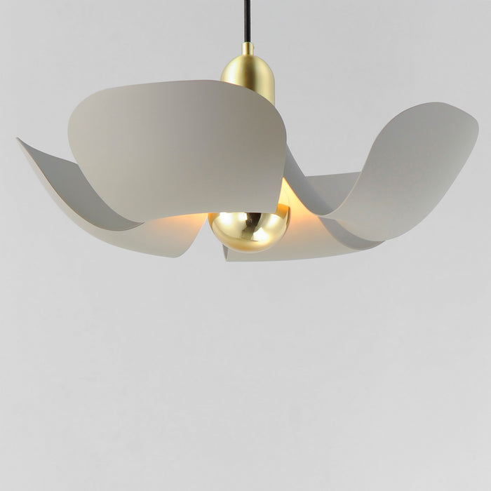 Maxim 11394SGSBR LED Pendant, Silver Gold / Satin Brass