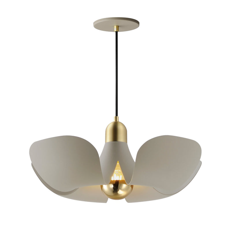 Maxim 11394SGSBR LED Pendant, Silver Gold / Satin Brass