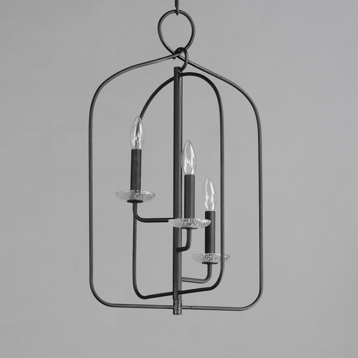 Maxim 12323TCAR Three Light Pendant, Anthracite
