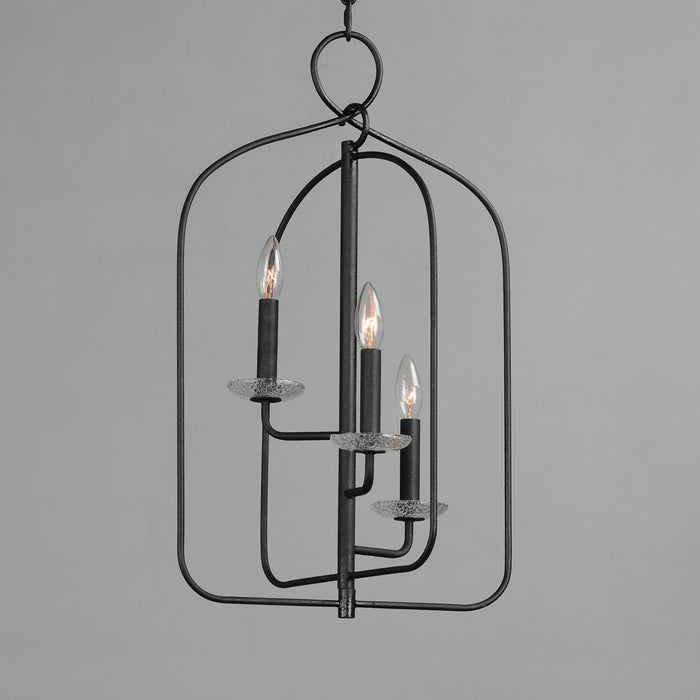 Maxim 12323TCAR Three Light Pendant, Anthracite