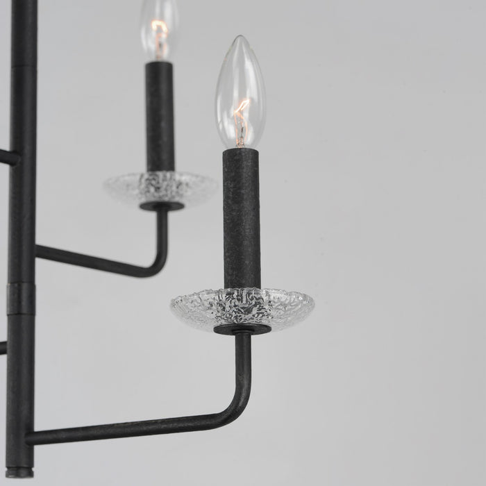 Maxim 12324TCAR Four Light Chandelier, Anthracite