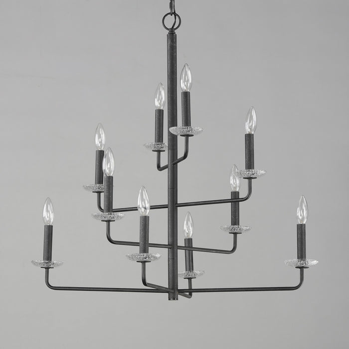 Maxim 12329TCAR Ten Light Chandelier, Anthracite
