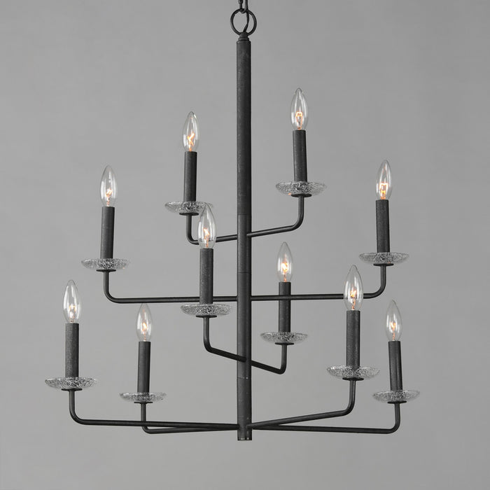 Maxim 12329TCAR Ten Light Chandelier, Anthracite