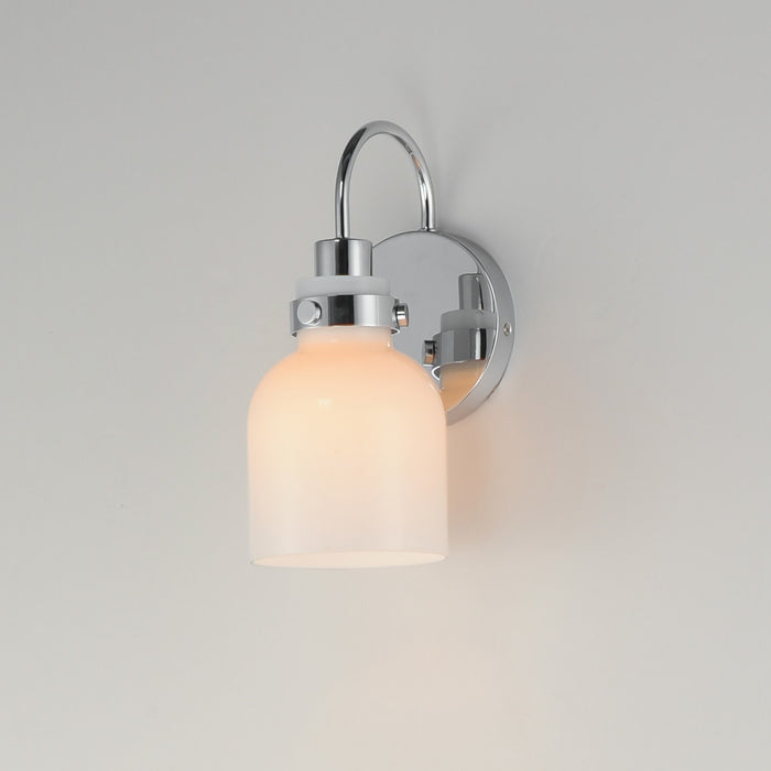 Maxim 12331WTPC One Light Wall Sconce, Polished Chrome