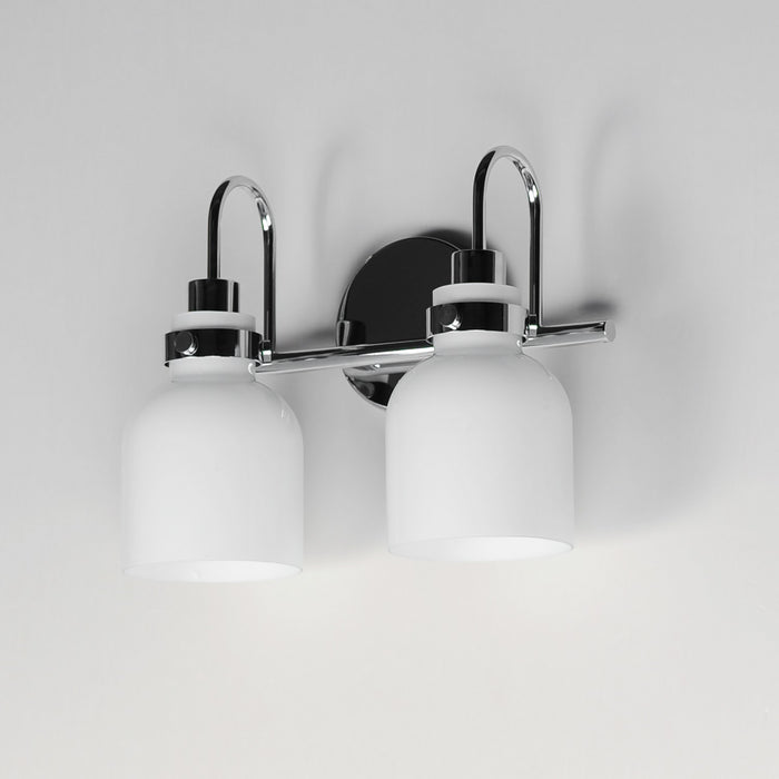 Maxim 12332WTPC Two Light Bath Vanity, Polished Chrome