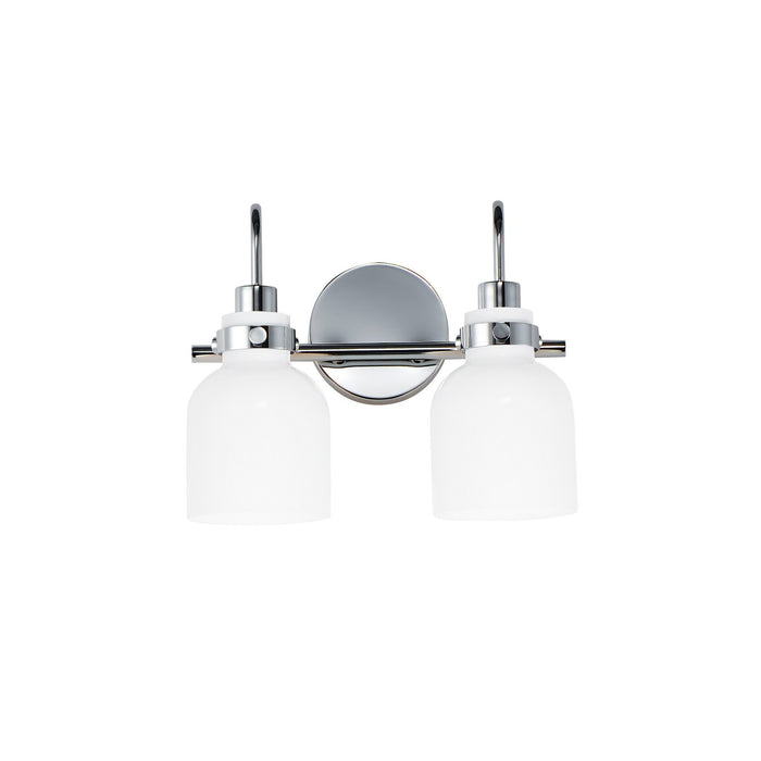 Maxim 12332WTPC Two Light Bath Vanity, Polished Chrome