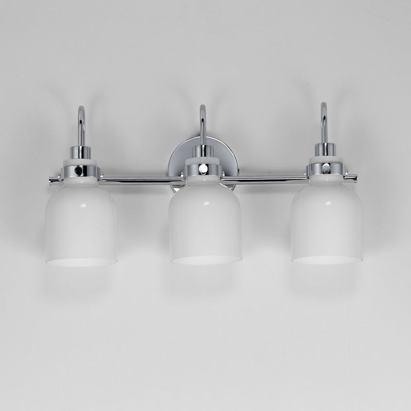 Maxim 12333WTPC Three Light Bath Vanity, Polished Chrome
