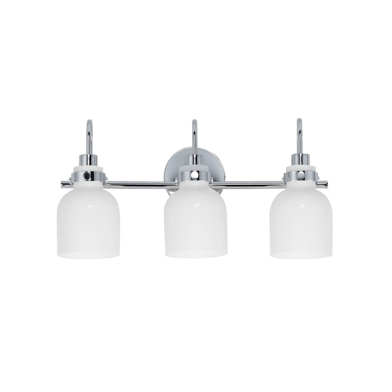 Maxim 12333WTPC Three Light Bath Vanity, Polished Chrome