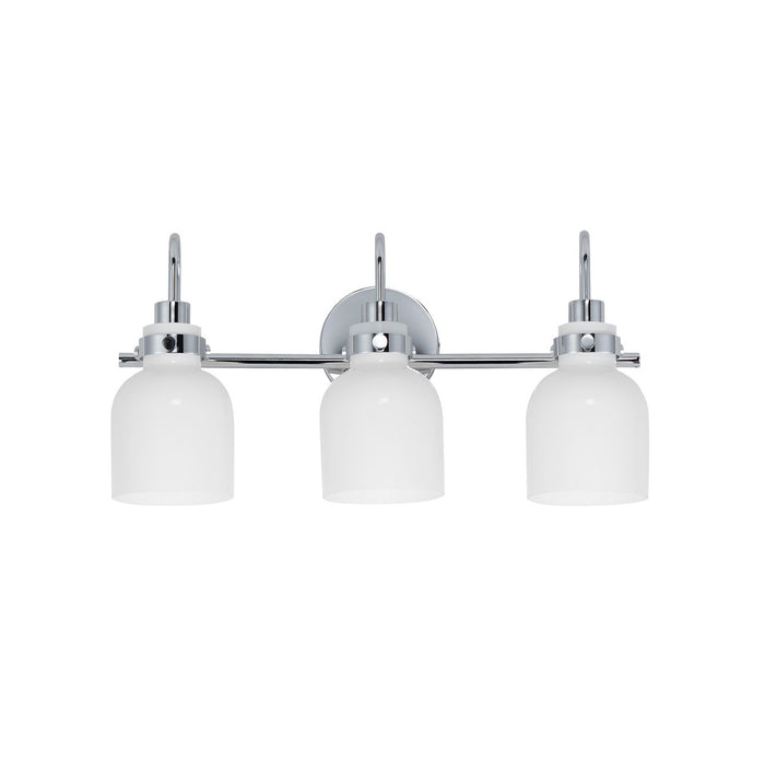 Maxim 12333WTPC Three Light Bath Vanity, Polished Chrome
