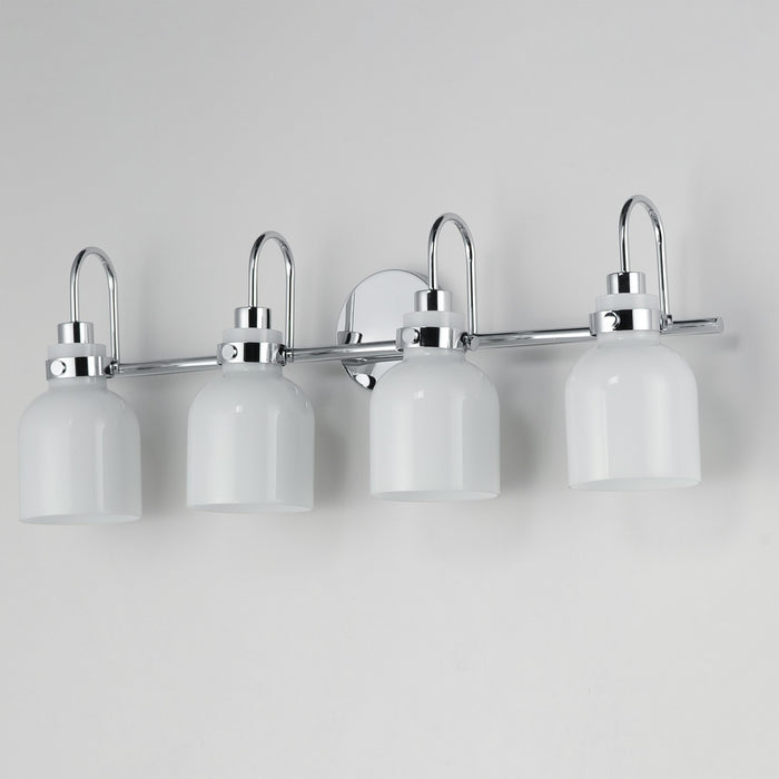Maxim 12334WTPC Four Light Bath Vanity, Polished Chrome