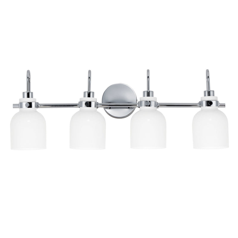 Maxim 12334WTPC Four Light Bath Vanity, Polished Chrome
