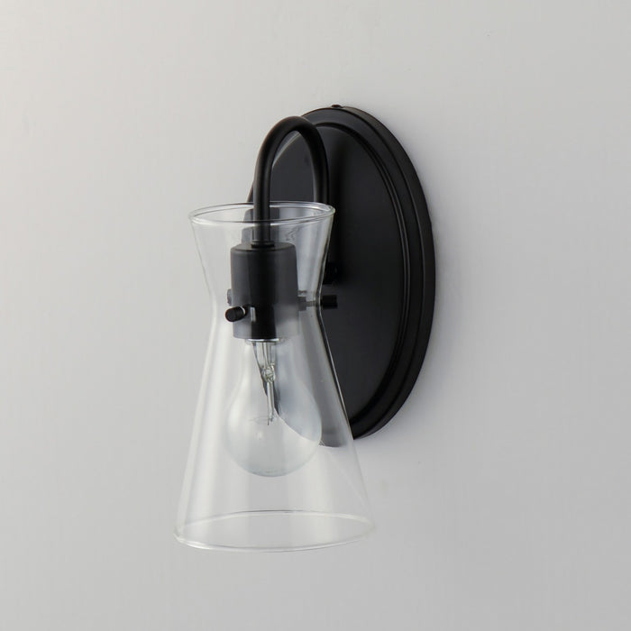 Maxim 12481CLBK One Light Wall Sconce, Black