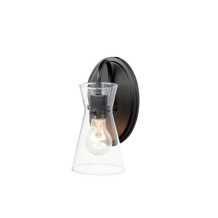 Maxim 12481CLBK One Light Wall Sconce, Black