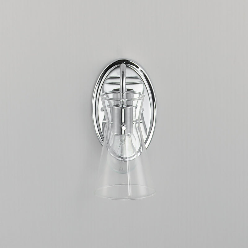 Maxim 12481CLPC One Light Wall Sconce, Polished Chrome