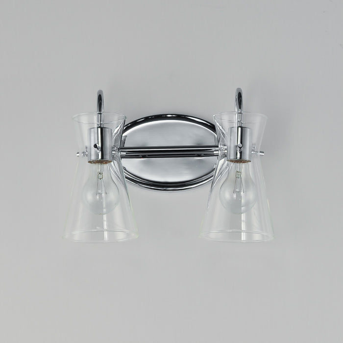 Maxim 12482CLPC Two Light Bath Vanity, Polished Chrome