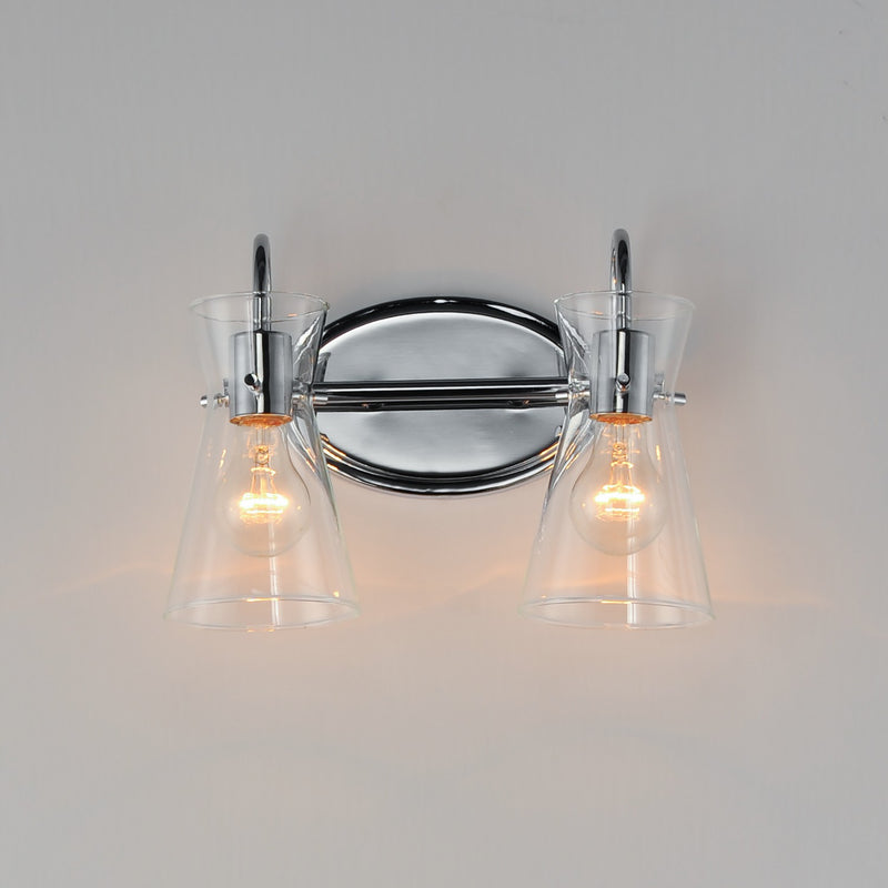 Maxim 12482CLPC Two Light Bath Vanity, Polished Chrome
