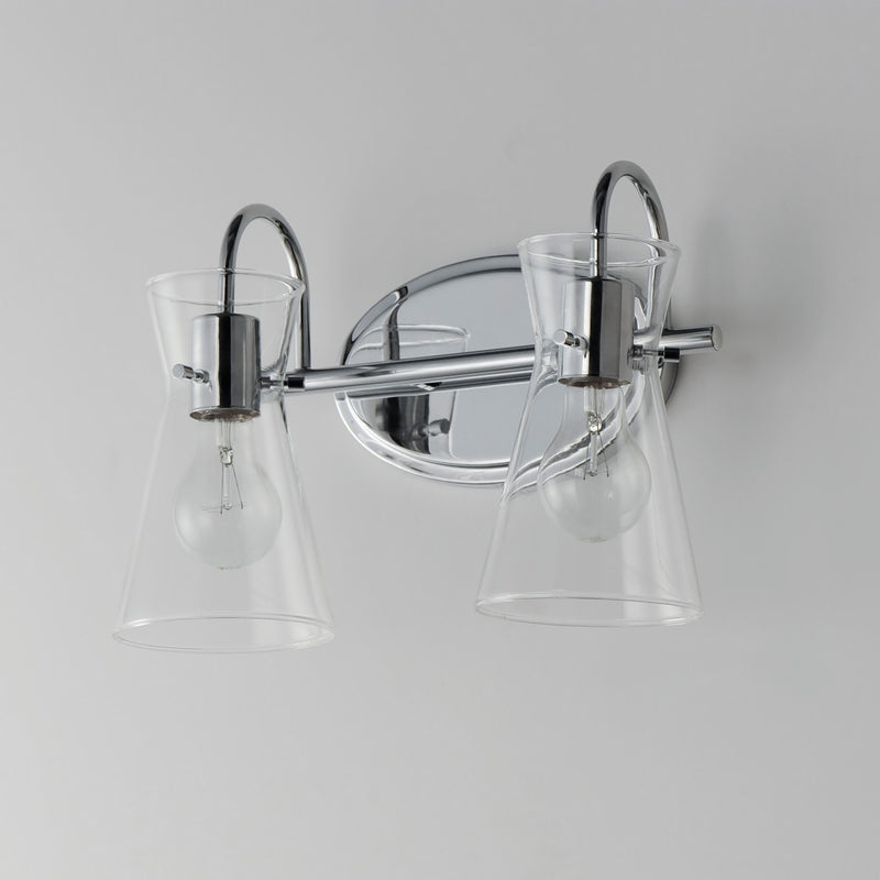 Maxim 12482CLPC Two Light Bath Vanity, Polished Chrome