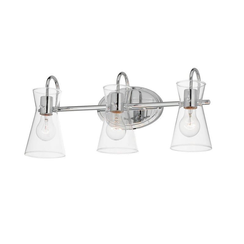 Maxim 12483CLPC Three Light Bath Vanity, Polished Chrome