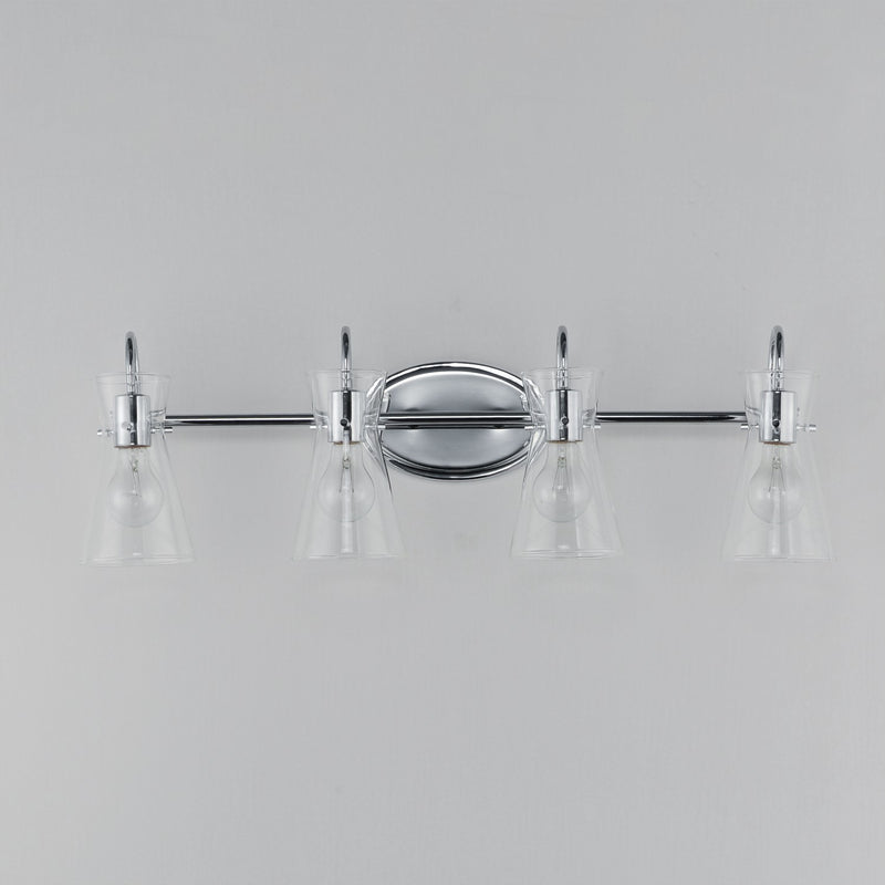 Maxim 12484CLPC Four Light Bath Vanity, Polished Chrome