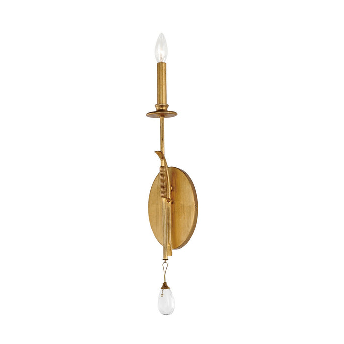 Maxim 12741CHGL One Light Wall Sconce, Charcoal Gold Leaf