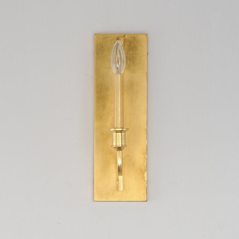 Maxim 12781GL One Light Wall Sconce, Gold Leaf