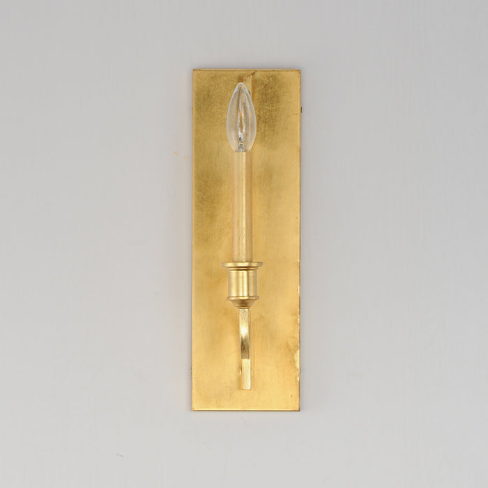 Maxim 12781GL One Light Wall Sconce, Gold Leaf