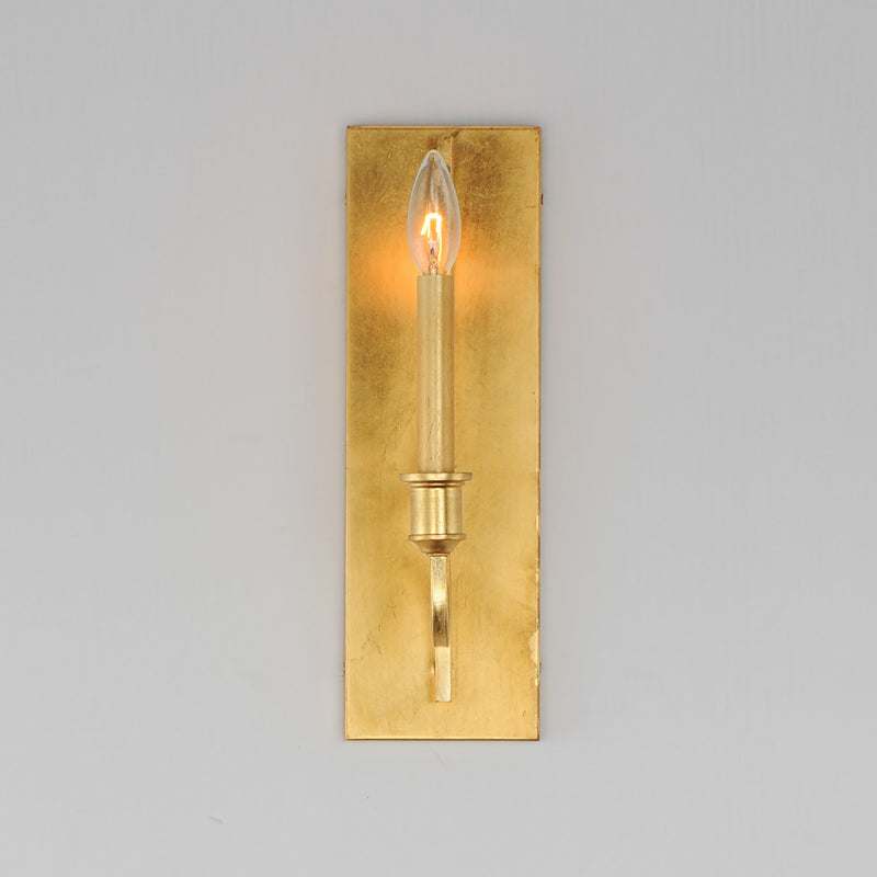 Maxim 12781GL One Light Wall Sconce, Gold Leaf