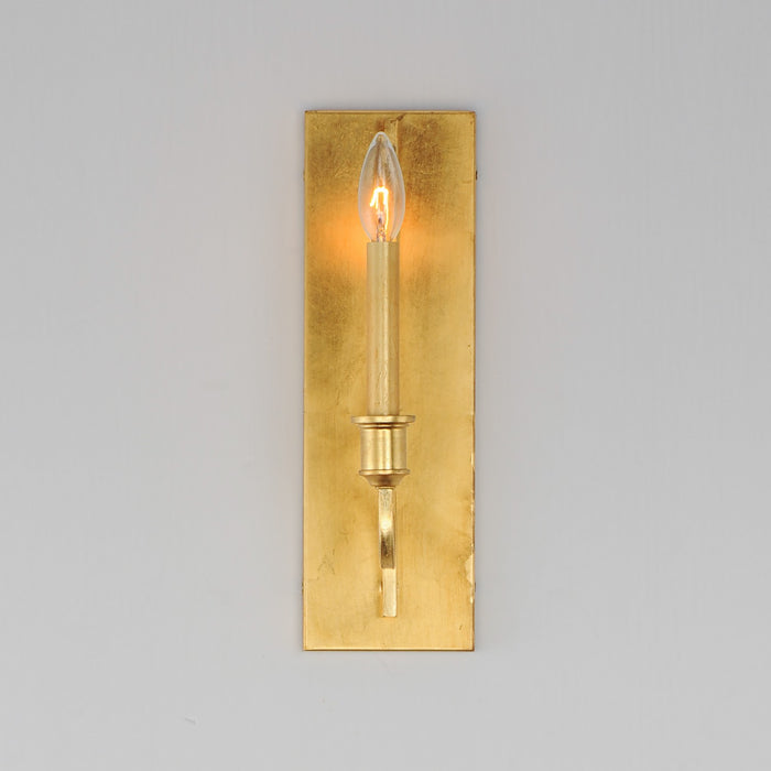 Maxim 12781GL One Light Wall Sconce, Gold Leaf