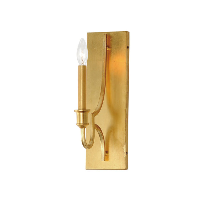 Maxim 12781GL One Light Wall Sconce, Gold Leaf