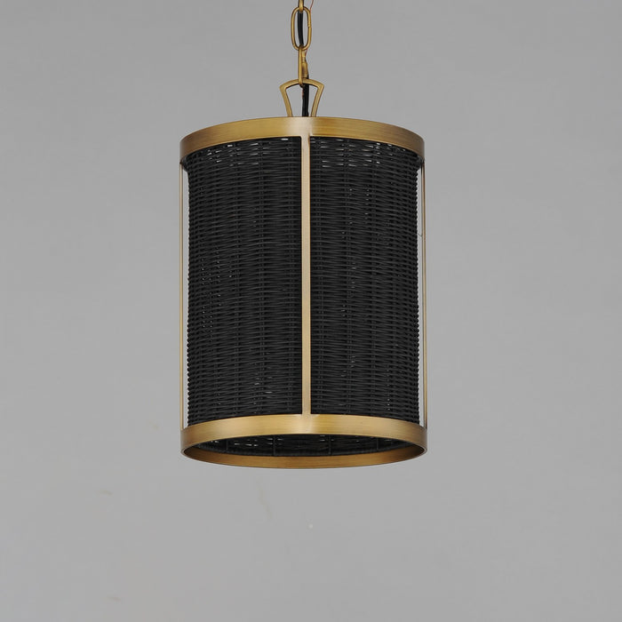 Maxim 14461BRNAB One Light Pendant, Natural Aged Brass